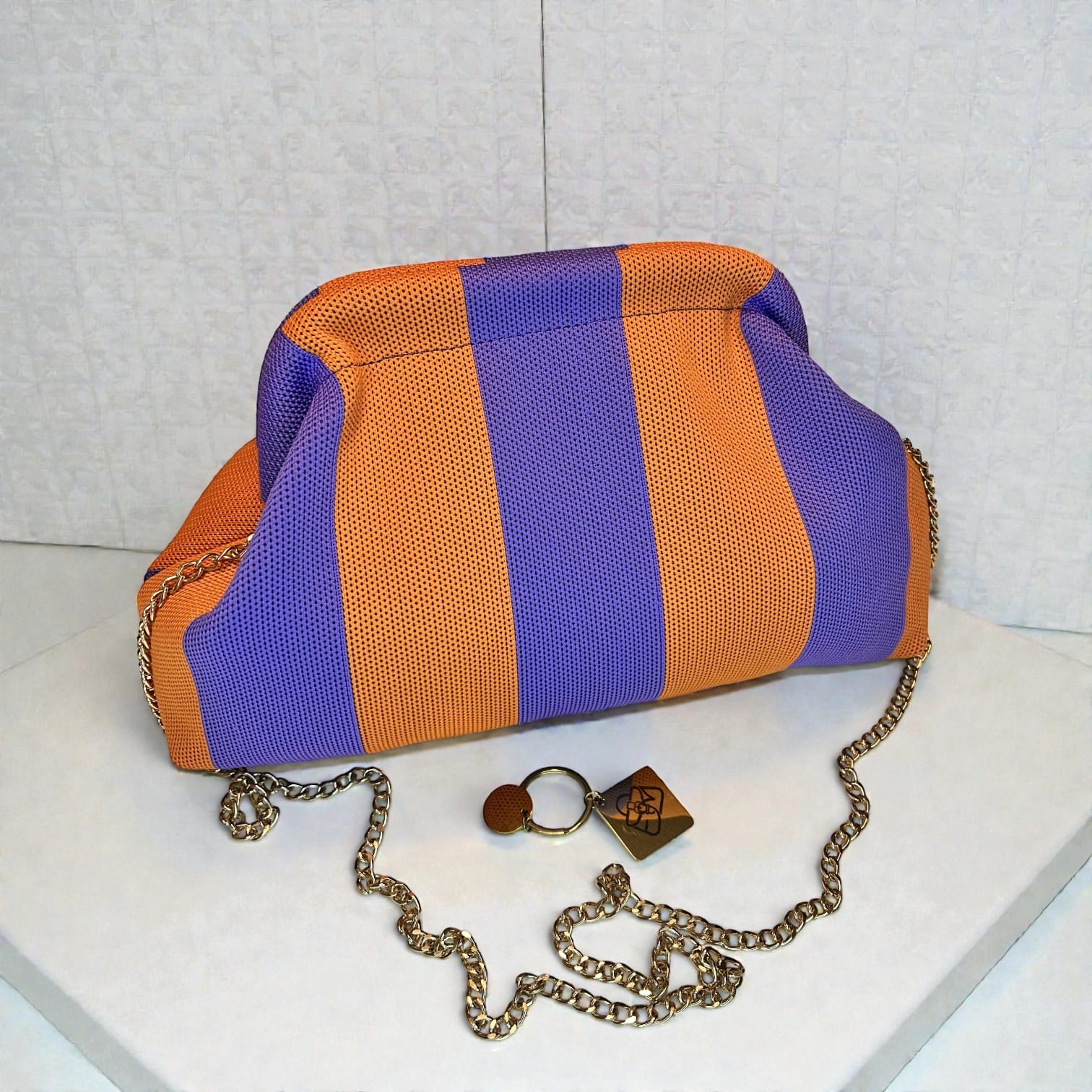 Clutch Naranja&Purpura